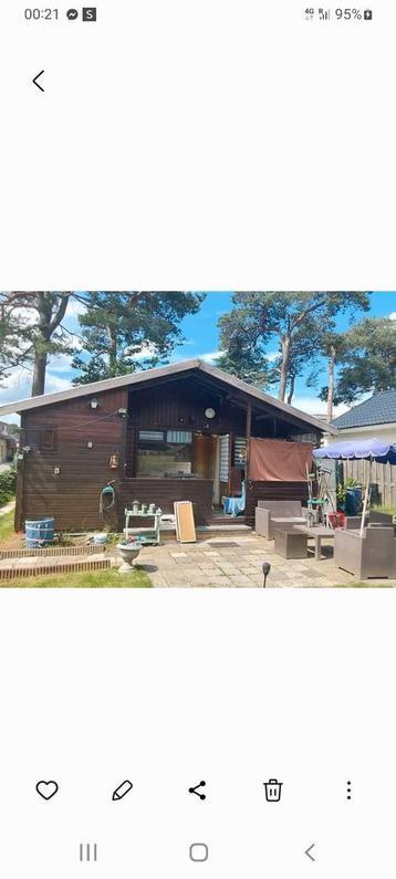 Te koop: Zomerhuisje(chalet),Camping Blauwe Meer., Caravans en Kamperen, Ophalen of Verzenden, Gebruikt