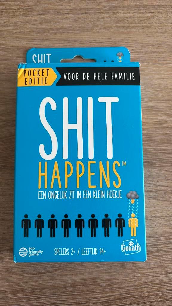 Pocket editie van Shit Happens. Nieuw., Hobby en Vrije tijd, Gezelschapsspellen | Kaartspellen, Nieuw, Een of twee spelers, Drie of vier spelers