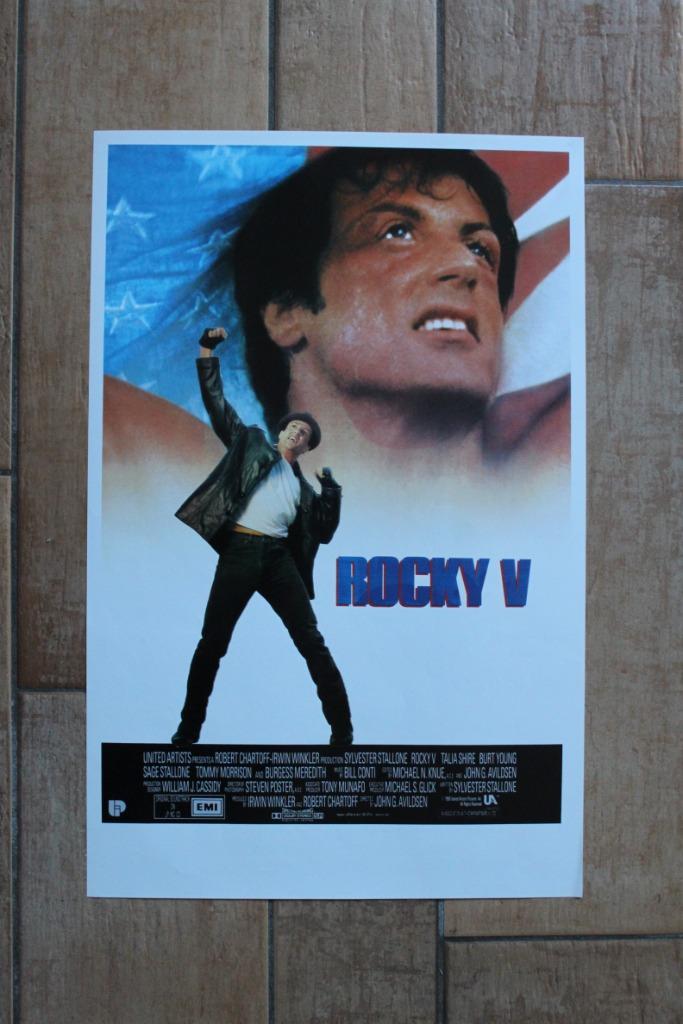 filmaffiche Sylvester Stallone Rocky 5 filmposter, Verzamelen, Posters, Zo goed als nieuw, Film en Tv, A1 t/m A3, Rechthoekig Staand