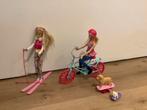 Barbie ski en Barbie met fiets, Enlèvement, Utilisé, Barbie