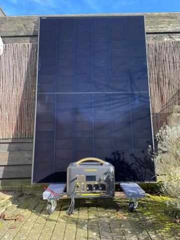 Draagbare 2200W Powerstation 1548Wh + 440W Zonnepaneel beschikbaar voor biedingen