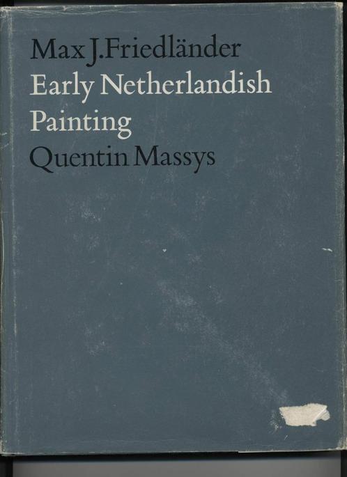 Max J. Friedlander : Quinten Matsys (anglais), Livres, Art & Culture | Arts plastiques, Utilisé, Peinture et dessin, Enlèvement ou Envoi
