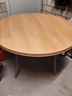 mooie ronde keukentafel  + twee elegante stoelen, Comme neuf, 100 à 150 cm, Rond, Autres essences de bois