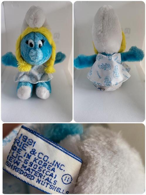 Peluche Vintage - Schtroumpfette - Peyo 1981, Collections, Schtroumpfs, Comme neuf, Schtroumpfette, Enlèvement ou Envoi