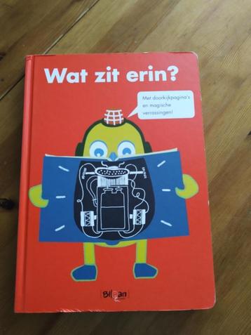 doeboek met doorkijkpagina's "wat zit erin?" beschikbaar voor biedingen
