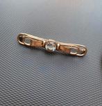 18k goud broches met aquamarijn VVS1, 4 tot 7 cm, Verzenden, Zo goed als nieuw, Met edelsteen