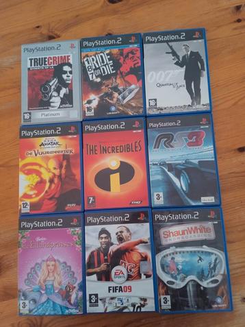 9 PlayStation 2 Games  beschikbaar voor biedingen