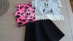 Setje Rokje+ 2 t-shirtjes YD Maat 122/128, Kinderen en Baby's, Kinderkleding | Maat 122, Zo goed als nieuw, Setje, YD+Bel&Bo, Verzenden