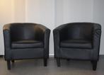 clubzetel fauteuil kunstleder - 4 stuks, Huis en Inrichting, Fauteuils, Ophalen, Kunststof, Gebruikt, Minder dan 75 cm