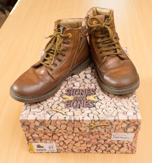 Stones and Bones Berit Cognac Boots, maat 37, Kinderen en Baby's, Kinderkleding | Schoenen en Sokken, Gebruikt, Schoenen, Jongen