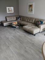 Lederen hoeksalon (taupe), Ophalen, Hoekbank, 300 cm of meer, Leer