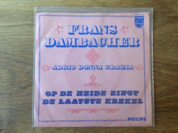 single frans dambacher, Cd's en Dvd's, Vinyl Singles, Single, Nederlandstalig, 7 inch, Ophalen of Verzenden