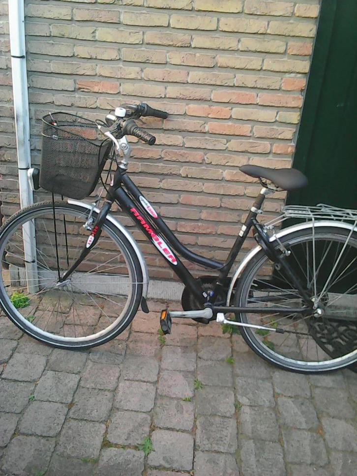 damesfiets rambler 28 inch aluminium, Fietsen en Brommers, Fietsen | Dames | Omafietsen, Zo goed als nieuw, 50 tot 53 cm, Handrem