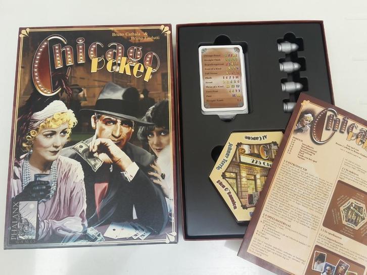 Nieuw spel Chicago Poker, 2-6 spelers, + 1 gratis promo, Hobby en Vrije tijd, Gezelschapsspellen | Bordspellen, Nieuw, Ophalen of Verzenden