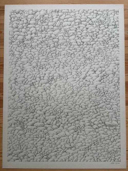 Etienne elias ‘steentjes’ litho, Antiek en Kunst, Kunst | Litho's en Zeefdrukken, Ophalen
