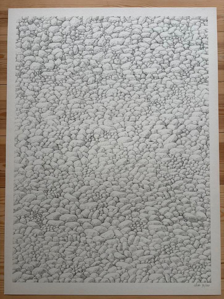 Etienne elias ‘steentjes’ litho, Antiek en Kunst, Kunst | Litho's en Zeefdrukken, Ophalen