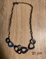 🔥 Mooie grijs-blauwe ketting (zwaar) - 21 cm, Bijoux, Sacs & Beauté, Colliers, Enlèvement ou Envoi, Comme neuf, Gris