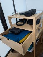 Table de chevet, bambou, 40x40 cm, Neuf, Moins de 55 cm, Carré, Enlèvement