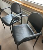2 chaises, Maison & Meubles, Chaises, Noir, Utilisé, Cuir
