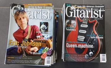 Verzameling gitarist magazines