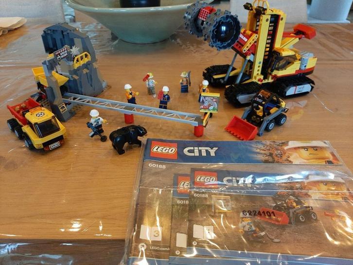 Lego set 60188 Mining Expert Site, Kinderen en Baby's, Speelgoed | Duplo en Lego, Zo goed als nieuw, Lego, Complete set, Ophalen of Verzenden