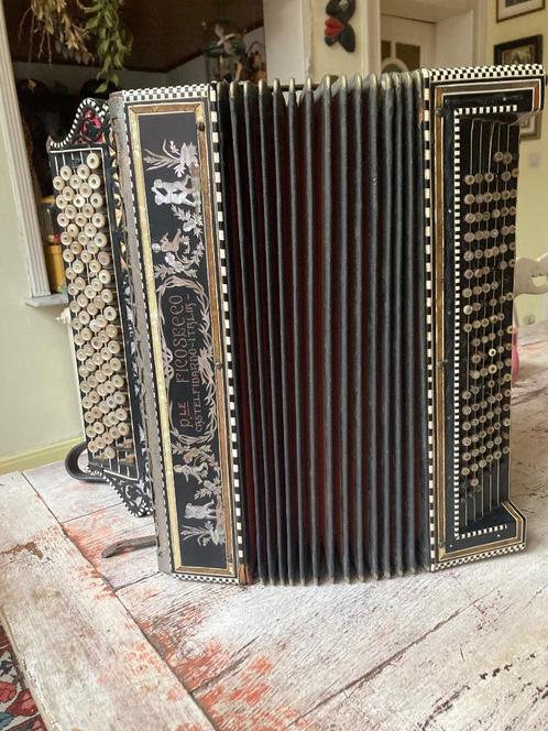 chromatische accordeon, Italië 1930, fabricaat Ficosecco, Musique & Instruments, Musiques & Instruments Autre, Utilisé, Enlèvement