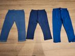 Pakket leggings maat 128 / 134 - blauw -lente - zomer nr. 11, Kinderen en Baby's, Meisje, Ophalen of Verzenden, Broek, Zo goed als nieuw