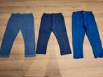 Pakket leggings maat 128 / 134 - blauw -lente - zomer nr. 11, Kinderen en Baby's, Ophalen of Verzenden, Zo goed als nieuw, Meisje