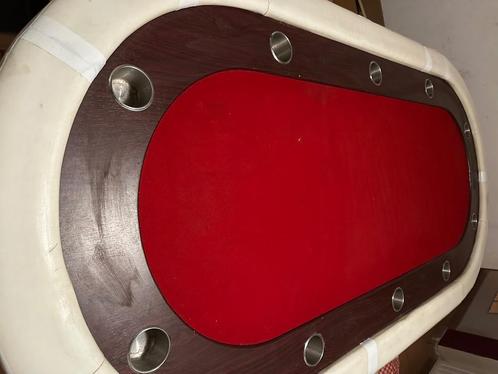 Table de poker 10 personnes, Hobby en Vrije tijd, Gezelschapsspellen | Kaartspellen, Gebruikt, Vijf spelers of meer, Ophalen