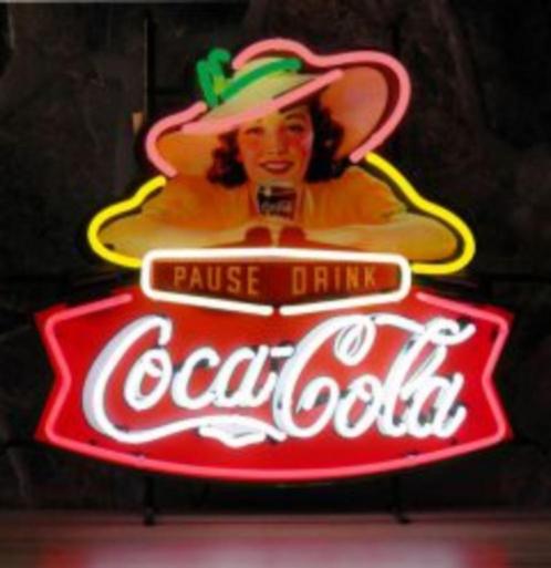 Coca cola neon en veel andere USA decoatie neons bar cafe, Collections, Marques & Objets publicitaires, Neuf, Table lumineuse ou lampe (néon)
