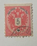 Timbre 1883 5Kr (Autriche), Timbres & Monnaies, Timbres | Europe | Autriche, Enlèvement ou Envoi