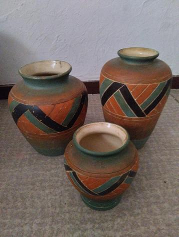Set van 3 vazen beschikbaar voor biedingen