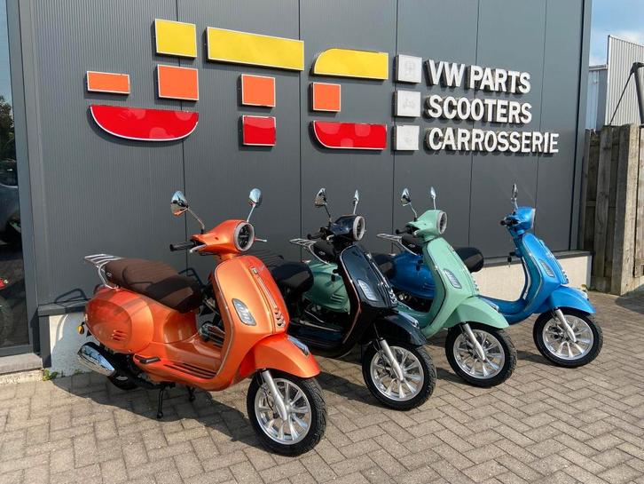 nieuwe scooters JTC, vespa benzine en elktrisch vanaf 1299€, Fietsen en Brommers, Scooters | Overige merken, Nieuw, Klasse A (25 km/u)