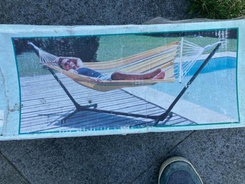 Hangmat-staander met stevige buizenstructuur, Tuin en Terras, Hangmatten, Gebruikt, Eenpersoons, Met standaard, Inklapbaar, Opvouwbaar