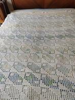 1 couvre-lit vintage crocheté en coton, Gebruikt, Eenpersoons, Wit, Ophalen of Verzenden
