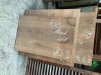 3 tafelbladen in oude teak, Tuin en Terras, Tuintafels, Ophalen of Verzenden