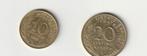 FRANKRIJK MARIANNE MUNTEN 10C 20C 1988, Ophalen of Verzenden, Frankrijk, Losse munt
