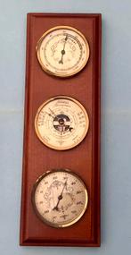 Barometer, Thermometer en Hygrometer met houten frame., Audio, Tv en Foto, Weerstations en Barometers, Ophalen of Verzenden, Zo goed als nieuw
