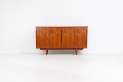 Deense vintage highboard in teakhout, jaren 1960., Huis en Inrichting, Kasten | Dressoirs, Zo goed als nieuw, Teakhout, Ophalen