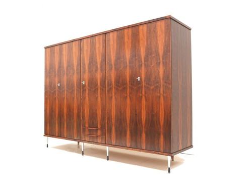 Italiaans design vintage kledingkast jaren '60 palissander, Huis en Inrichting, Kasten | Ladekasten, Verzenden