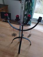 Chandelier bougeoir 4 branches, 25 à 50 cm, Enlèvement, Utilisé, Métal
