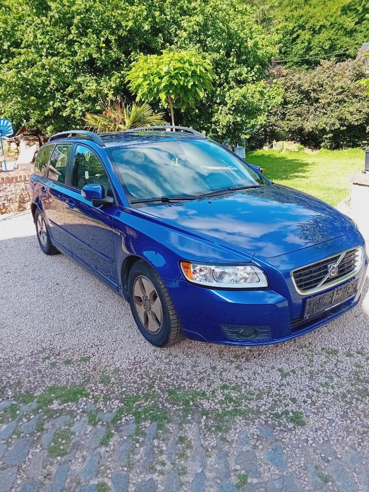Volvo V50, Auto's, Volvo, Particulier, V50, Diesel, Euro 5, Break, 5 deurs, Handgeschakeld, Blauw, Beige, Leder, Voorwielaandrijving