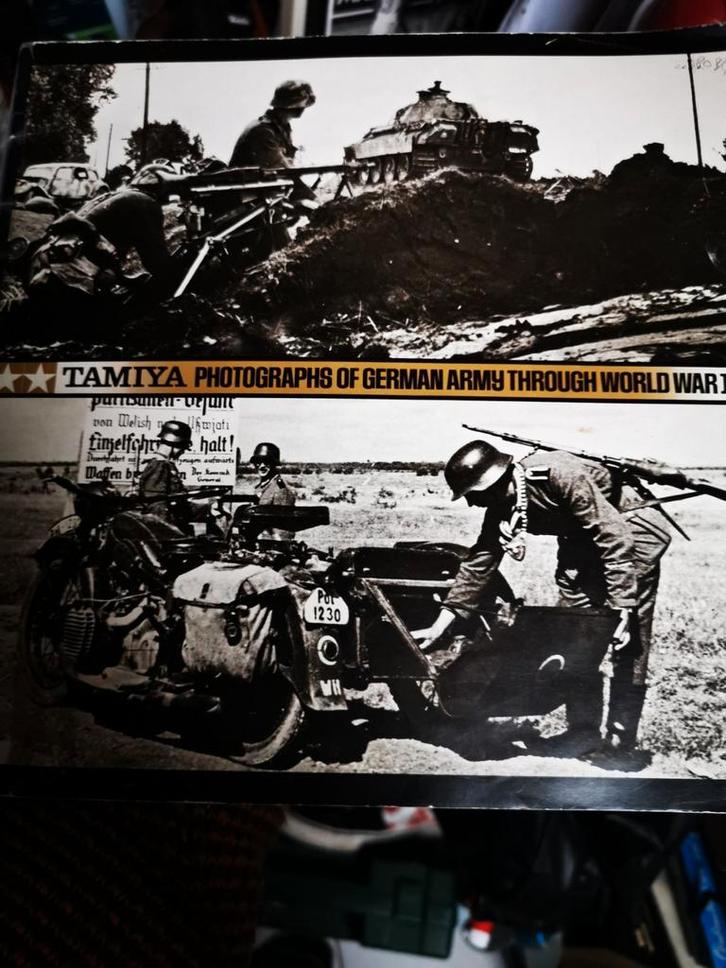 Tamiya photograph German army trough WO II, Hobby en Vrije tijd, Modelbouw | Auto's en Voertuigen, Gebruikt, Overige typen, Tamiya