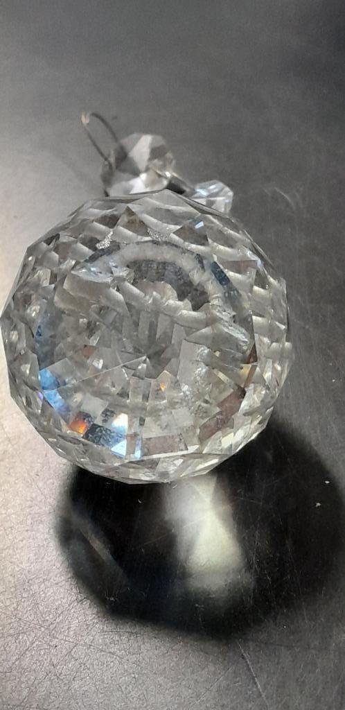 50 tal facet geslepen kristal bollen met 3 kralen. kerst, Diversen, Kerst, Ophalen of Verzenden