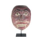 Grand Masque de Théâtre de Bali en Bois : Tête Démoniaque, Antiquités & Art, Enlèvement ou Envoi