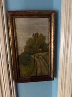 Antiek olieverfschilderij – landschap – gesigneerd ca. 1900, Antiquités & Art, Enlèvement