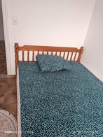 2 persoons 140x200houtbed +lattebodem+ matras, Huis en Inrichting, Slaapkamer | Bedden, Ophalen, Zo goed als nieuw