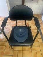 Fauteuil à caca pour adulte, Comme neuf, Noir, Enlèvement ou Envoi, Métal