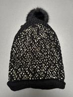 Nieuwe zwarte hoed met pompon en strass-steentjes -, Sans marque, Ophalen of Verzenden, Nieuw, Muts