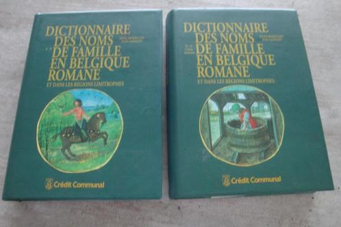 DICTIONNAIRE DES NOMS DE FAMILLE EN BELGIQUE ROMANE, Livres, Livres Autre, Utilisé, Enlèvement ou Envoi